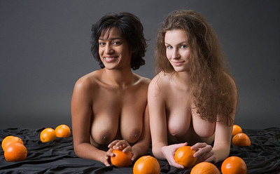 Dasari and Susann in Oranges from Femjoy